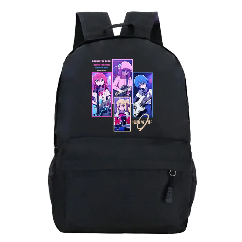 Bocchi The Rock Backpack Student Schoolbag Shoulder Bag Travel Harajuku