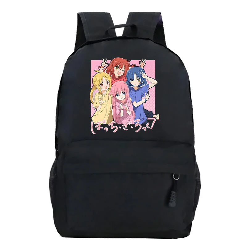 Bocchi The Rock Laptop Backpacks Teenager Boys Girls Travel Bags