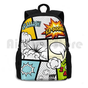 Comic Book Exclamations Hiking Backpack for Kids