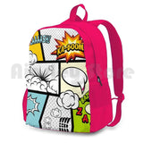 Comic Book Exclamations Hiking Backpack for Kids