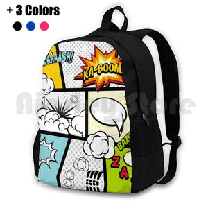 Comic Book Exclamations Hiking Backpack for Kids
