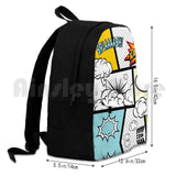 Comic Book Exclamations Hiking Backpack for Kids