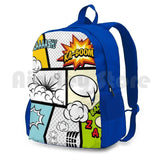 Comic Book Exclamations Hiking Backpack for Kids
