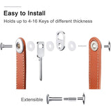 Compact Leather Key Holder for Men and Women