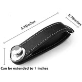 Compact Leather Key Holder for Men and Women
