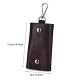 Compact Key Holder Wallet Pouch Keys Organizer Solid Key Cover Keychain
