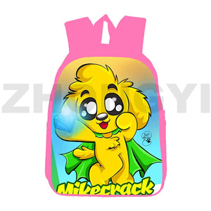 Anime Mikecrack Backpack Travel Teenagers 3D Pink Los Compas 12/16 Inch