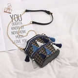 Women's Tassel Shoulder Bag Large Capacity Messenger Bag