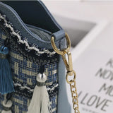 Women's Tassel Shoulder Bag Large Capacity Messenger Bag