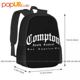 Compton Nwa 213 South Central LA Backpack Large Capacity Travel Shoe Bag