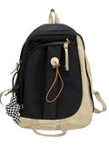 Large Capacity Women's Backpack Bag for Students, Panelled Female Backbags