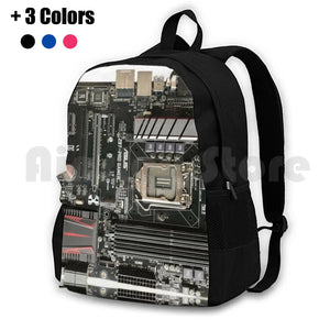 Computer Motherboard Outdoor Hiking Backpack