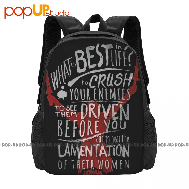 Conan The Barbarian Adventure Film Backpack