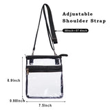 Stadium Approved Transparent Clear Crossbody Bag
