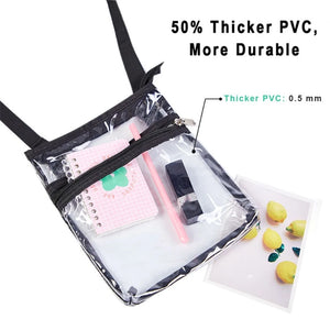 Stadium Approved Transparent Clear Crossbody Bag