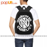 Anarcho Disarm Or Die Backpack Large Capacity