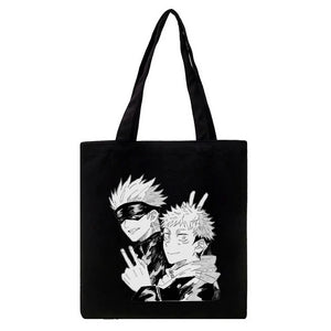 Japanese Anime Women Canvas Bag Harajuku Gothic Large Capacity Shopper Bag