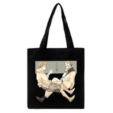 Japanese Anime Women Canvas Bag Harajuku Gothic Large Capacity Shopper Bag
