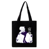 Japanese Anime Women Canvas Bag Harajuku Gothic Large Capacity Shopper Bag