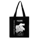 Japanese Anime Women Canvas Bag Harajuku Gothic Large Capacity Shopper Bag