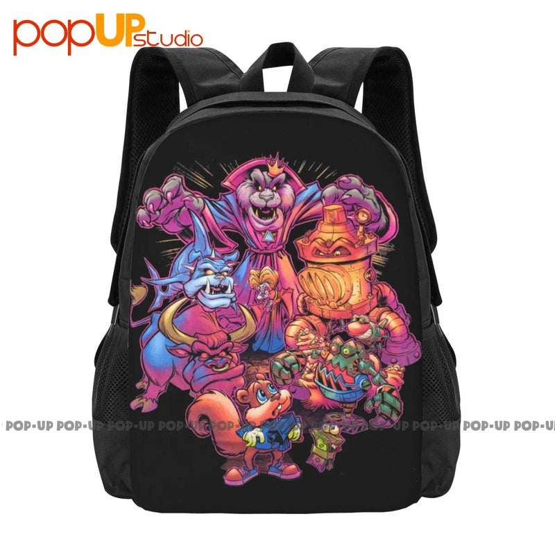 Conkers Bad Fur Backpack Large Capacity Travel Foldable Sports Bag