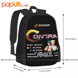 Contra Nes Arcade Famicom Nes Backpack Large Capacity