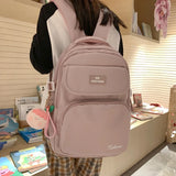 Casual Women Backpack Waterproof Nylon Student Bag