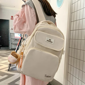 Casual Women Backpack Waterproof Nylon Student Bag