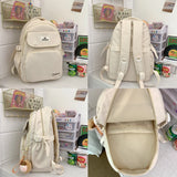 Casual Women Backpack Waterproof Nylon Student Bag