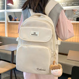 Casual Women Backpack Waterproof Nylon Student Bag