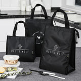 Contracted Style Insulated Lunch Bag, Durable Bento Pouch