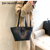 Top Handle Pu Leather Shoulder Crossbody Bag for Women