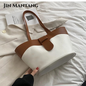 Top Handle Pu Leather Shoulder Crossbody Bag for Women