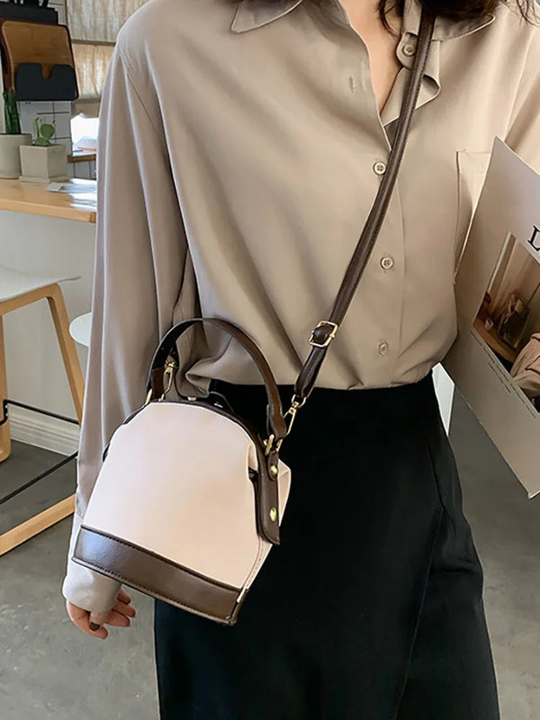 Top Handle Shoulder Crossbody Bag for Women PU Leather Small Handbag