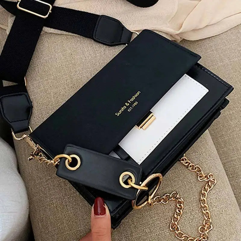 Women's Chain Messenger Shoulder Bag CrossBody Bag