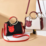 Leather Crossbody Messenger Bag Women Handbags High Shoulder Bag