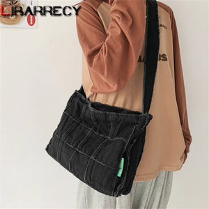 Canvas Ladies Shoulder Bag Student Schoolbag Sac Femme