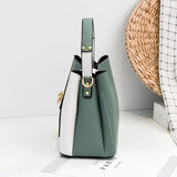 Women's Leather Crossbody Bucket Bag