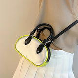 Small Tote Bag PU Leather Women's Handbag Crossbody Pack