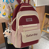 Waterproof Nylon Women Backpack Travel Rucksack Schoolbag Teenage Girl Boy