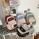 Waterproof Nylon Women Backpack Travel Rucksack Schoolbag Teenage Girl Boy