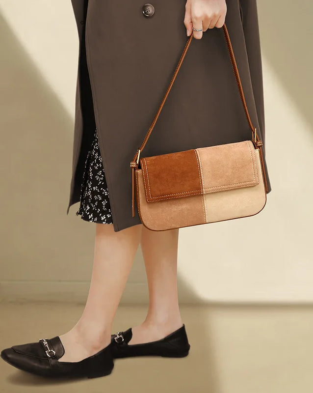 Matte Leather Women Shoulder Bag Underarm Purse Handbag Messenger Bag