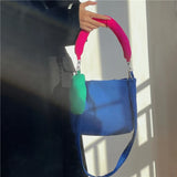 Women's Small Messenger Bag Purse Handbags Winter Soft Cotton Filled