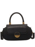 Contrast Flap Women's Bag Top Handle Crossbody Pu Leather Handbag