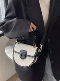 Women's Flap Crossbody Bag Pu Leather Top Handle Shoulder Handbag