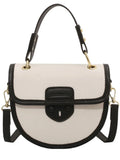 Women's Flap Crossbody Bag Pu Leather Top Handle Shoulder Handbag