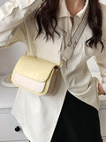 Contrast Flap Women's Shoulder Bag Crossbody Bags for Women