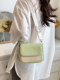 Contrast Flap Women's Shoulder Bag Crossbody Bags for Women