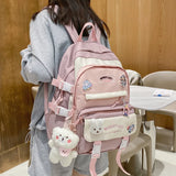 Contrast School Bag For Girls Mori Department Joker Backpack