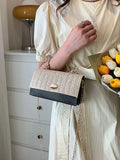 Straw Flap Women's Crossbody Bag Beach Shoulder Small Handbag